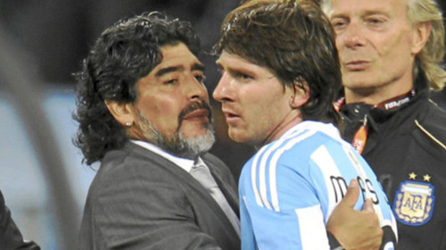 Den Argentina presidenten tenker Messi enn Maradona bedre